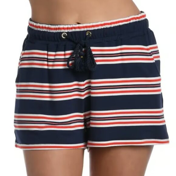 La Blanca "Sailor Stripe Beach" Shorts - Picture 1 of 4